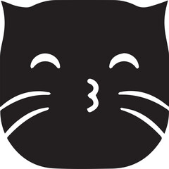 Cat icon symbol vector image illustration