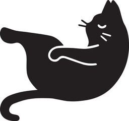 Cat icon symbol vector image illustration