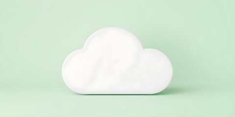 Cloud Icon with Lightbulbs:  Ideas and Innovation