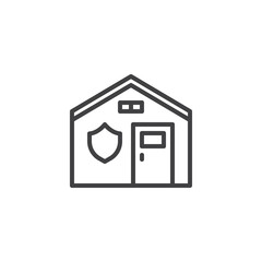 Emergency Shelter line icon