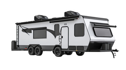 caravan on a white transparent background