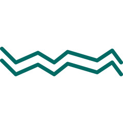 Hand Drawn Zigzag Line