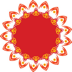 Hindu Festive Decorative Frame and Background, Indian Wedding Card Backgroun and frame