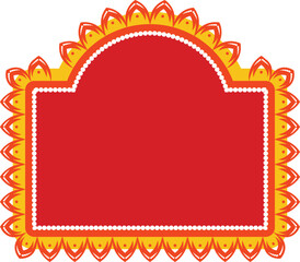 Hindu Festive Decorative Frame and Background, Indian Wedding Card Backgroun and frame