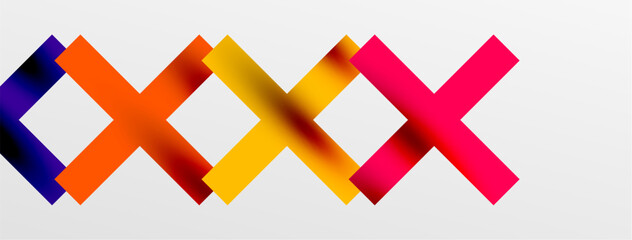 Obraz premium Colorful squares, lines minimal abstract background. Vector Illustration For Wallpaper, Banner, Background, Card, Book Illustration, landing page