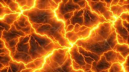 Orange lightning seamless texture for energetic and dynamic designs, orange, lightning, seamless, pattern, energetic