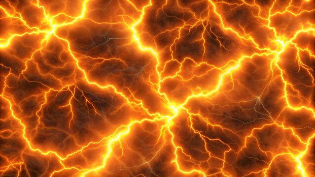 Orange lightning seamless texture for energetic and dynamic designs, orange, lightning, seamless, pattern, energetic
