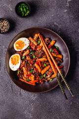 Tteokbokki ,Spicy Stir fried Rice Cake.