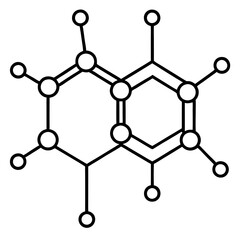 chemical compound outline coloring book page line art drawing