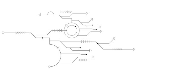 Obraz premium Vector Gray and white background, technology background design and communication connection.