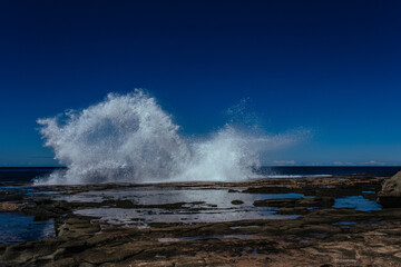 waves on the beach
