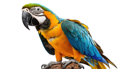 Fototapeta premium parrot on a white transparent background