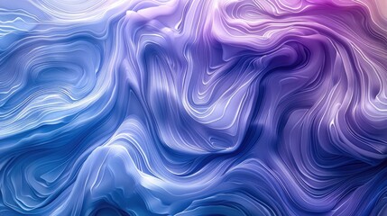 Obraz premium Abstract background with vibrant shades of blue, purple, and silver, representing mental clarity, focus, and cognitive health. Generative AI.