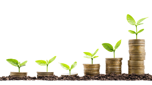 increase revenue on a white transparent background