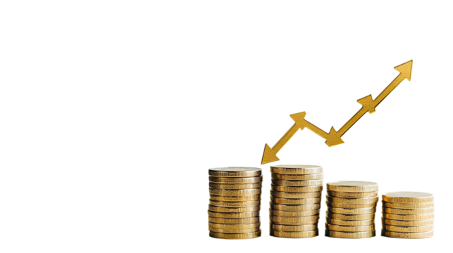 increase revenue on a white transparent background