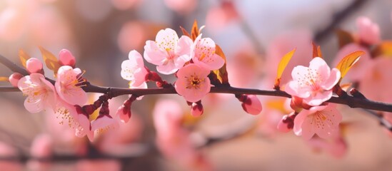 Obraz premium Delicate Pink Blossoms in Spring