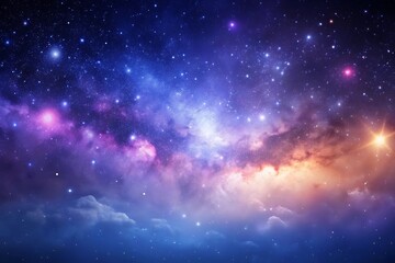 Obraz premium Gradient Deep Space Image. Photorealistic Cosmic Background. Realistic Space Art Design. Deep Space Gradient Scene. Cosmic Deep Space Gradient.