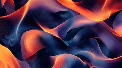 Obraz premium Path Interpolation Fantasy – An abstract representation of vector paths morphing smoothly between different shapes and designs, showcasing fluid transitions and scalable animations in a dreamlike sequ