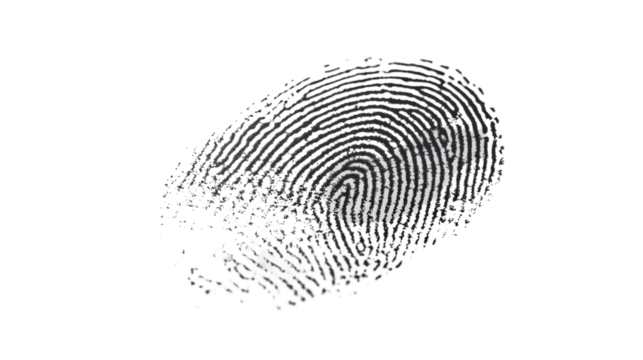 fingerprint on a white transparent background - Powered by Adobe