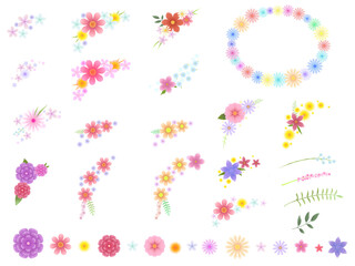 花の素材セット