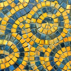 Fototapeta premium a piece of mosaic tile street