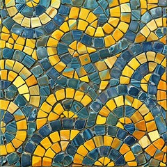 Fototapeta premium a piece of mosaic tile street