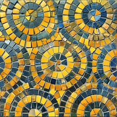 Fototapeta premium a piece of mosaic tile street