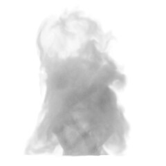 smoke swirl on transparent background