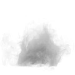 smoke swirl on transparent background