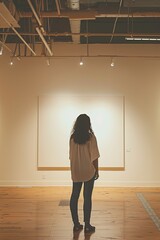 Fototapeta premium Abstract Minimalist Art Museum Exhibit