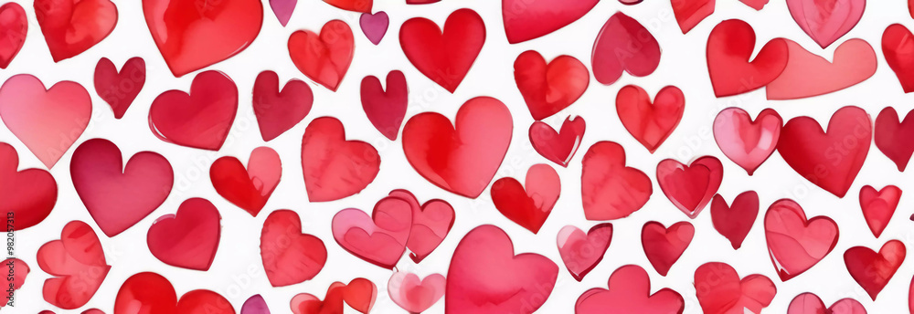 Canvas Prints valentine's day card. web banner. generative ai