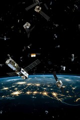 Debris concept image. Space junk, conceptual art work.｜デブリのコンセプトイメージ。宇宙ゴミ、コンセプチュアルアート作品