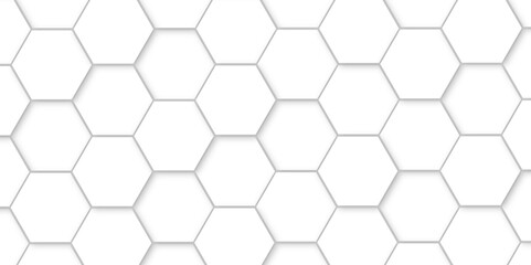 Seamless Geometric Texture with Hexagonal and Triangular Shapes for Digital Art, Network Design, and Futuristic Business Presentations