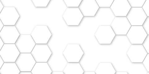 Abstract Geometric Vector Design Featuring Hexagonal Shapes and Seamless Patterns for Modern Digital Technology Banners and Wallpapers.