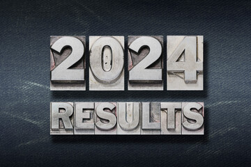 Naklejka premium results 2024 den