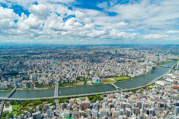 Fototapeta premium 【都市風景】東京スカイツリーから東京眺望
