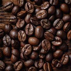 Naklejka premium Rich and Detailed Coffee Bean Pattern