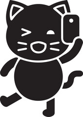Cat icon symbol vector image illustration