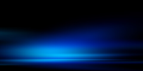 Glow abstract soft neon blue light effect on dark blue background
