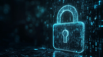 cybersecurity concept Global network security technology, business people protect personal information. Encryption with a padlock icon on the virtual interface.
