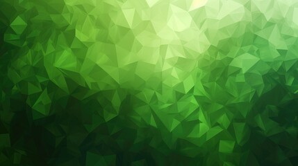 Obraz premium flat abstract background, green shades, abstract pattern, triangles