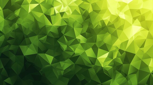 flat abstract background, green shades, abstract pattern, triangles