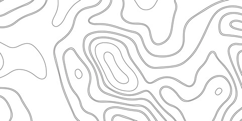 Abstract white topography geographic contour map background .topography white paper and black waves lines backdrop background .modern geographic contour map vector illustration .