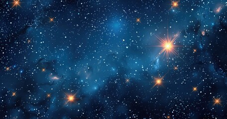 Fototapeta premium a colorful night sky fully of star