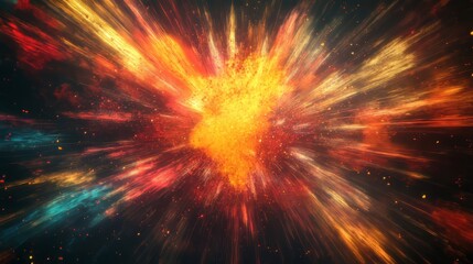 Explosive Black Friday Sale Mockup with Colorful Burst