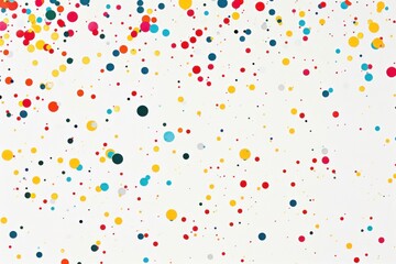 Serene scene with a scattering of small dots and minimalistic elements