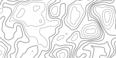 Abstract white topography geographic contour map background .topography white paper and black waves lines backdrop background .modern geographic contour map vector illustration .