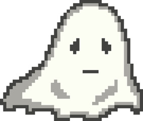 Naklejka premium Pixel ghost