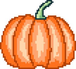 Fototapeta premium Pixel pumkin