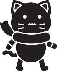 Cat icon symbol vector image illustration